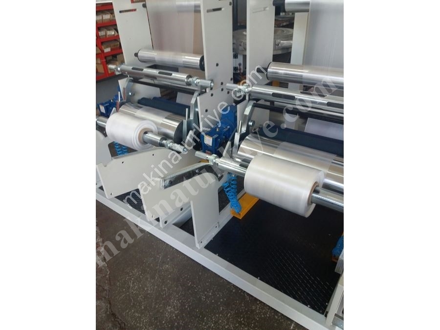 Ø60 HDPE Double Head Plastic Film Extruder Machine