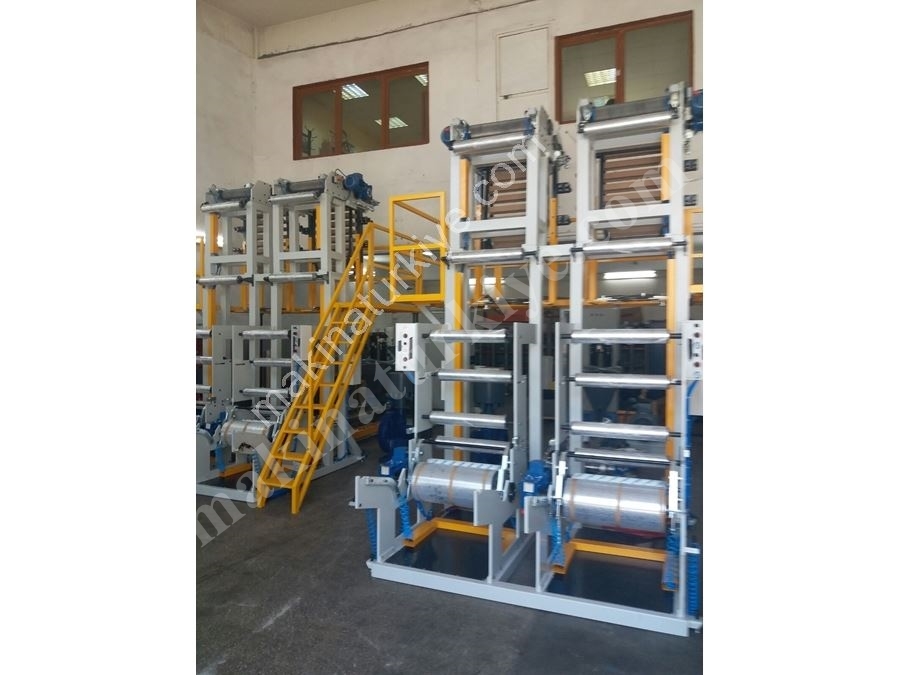 Ø60 HDPE Double Head Plastic Film Extruder Machine