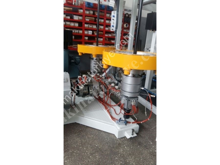 Ø60 HDPE Double Head Plastic Film Extruder Machine