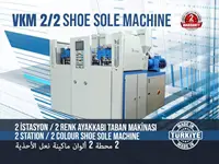 Çift İstasyon Çift Renk Ayakkabı Taban Enjeksiyon Makinası