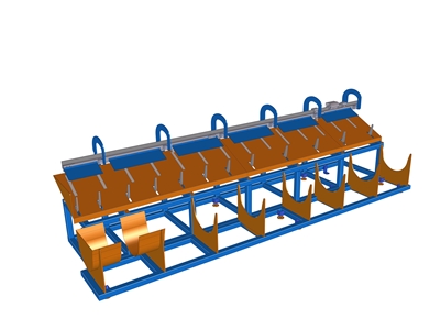 200-400 mm Galvanizli Tel Doğrultma ve Kesme Makinası - 4