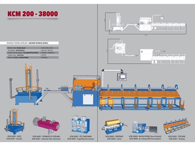 200-400 mm Galvanizli Tel Doğrultma ve Kesme Makinası - 0
