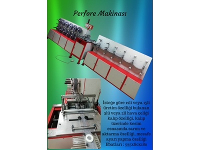 Mesafe Ayarlı Kumaş Perfore Makinası - 1