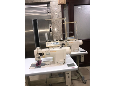 Elektronik Küçük Mekik İptalsiz Kafadan Motorlu Çift İğne Dikiş Makinası - 4
