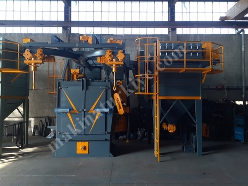 AK1 BJPF Tam Otomatik Çift Askılı Kumlama Makinası