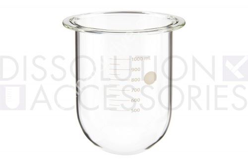 1000ml Clear Glass Vessel for Distek