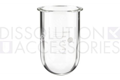 1000ml Clear Glass Vessel for Sotax