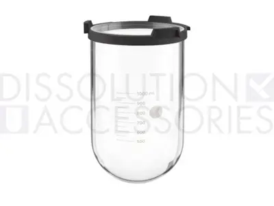 1000ml Clear Glass Vessel for Sotax Xtend