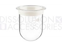 1000ml Clear Glass Vessel with Acculign Ring for Distek - 0