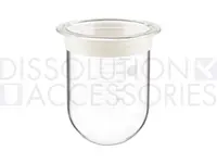1000ml Clear Glass Vessel with Acculign Ring for Distek