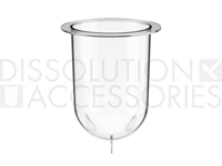 1000mL Clear Plastic Footed Vessel - 0