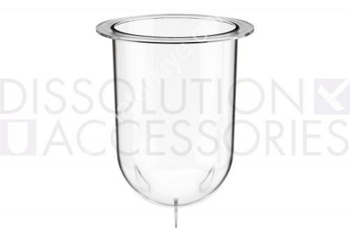 1000mL Clear Plastic Footed Vessel