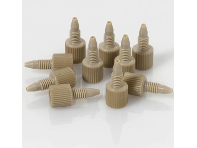 Fingertight One Piece 10-32 PEEK™ Male Nut/Ferrule for 1/16" OD Tubing 10/Pk - 0