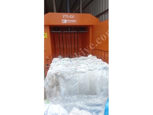 P-30 Kağıt Karton Naylon Kumaş Tekstil Dikey Atık Balyalama Presi
