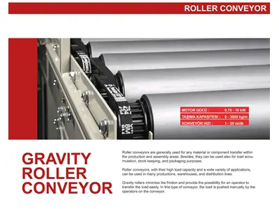 Rulolu Konveyör / Gravity Roller Conveyor