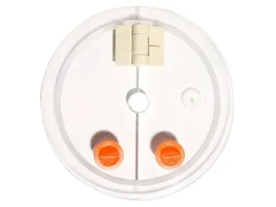 Kunststoff-Deckel für Medikamenten-Auflösungsbehälter mit Probierloch