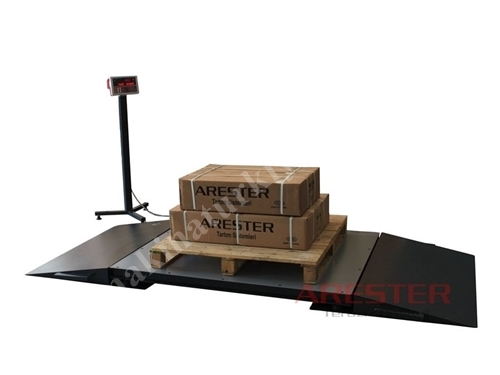 120X200 cm 3000 Kg Ayrık Rampalı Elektronik Baskül
