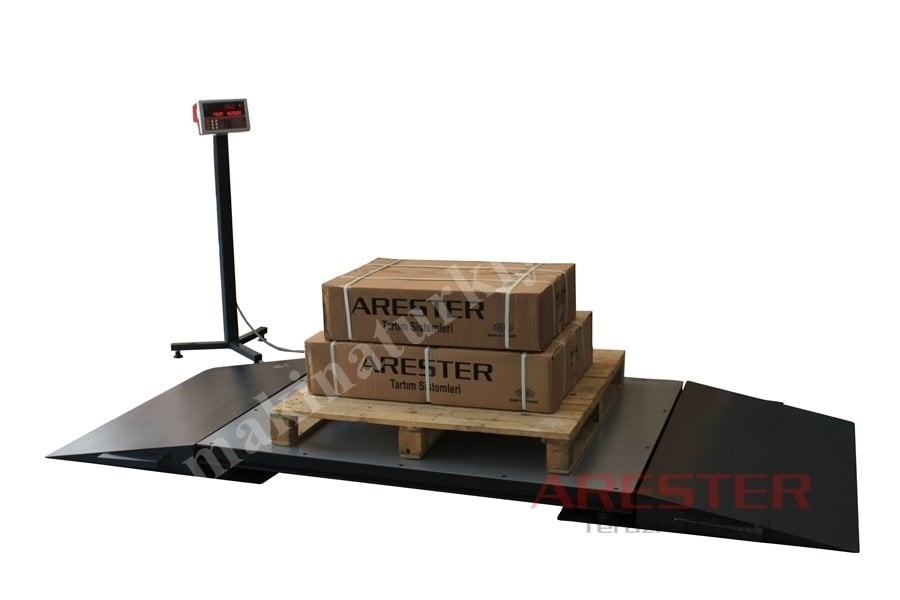 100X150 cm 1500 Kg Ayrık Rampalı Elektronik Baskül