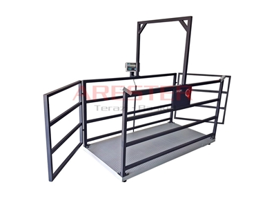 CHB GK-LCD 100X200 cm (1500 Kg) Büyük Baş Canlı Hayvan Baskülü - 0