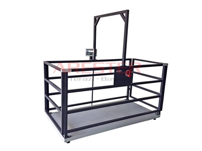 CHB GK-LCD 100X200 cm (1500 Kg) Büyük Baş Canlı Hayvan Baskülü - 1