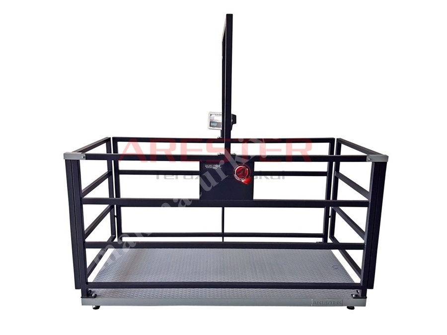 CHB GK-LCD 100X200 cm (1500 Kg) Büyük Baş Canlı Hayvan Baskülü