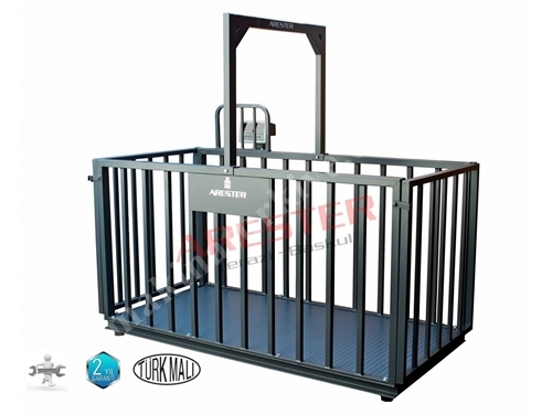 CHB-4L 100X200 cm (3000 Kg) Kafesli Canlı Hayvan Baskülü