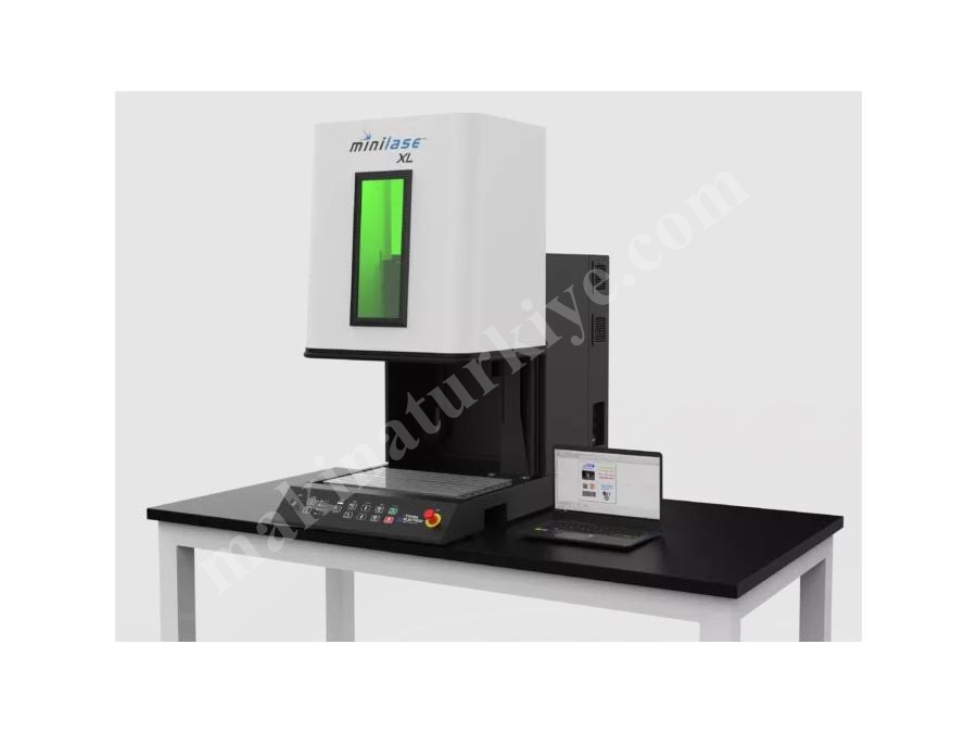 100 W Masaüstü Fiber Lazer Markalama Makinası