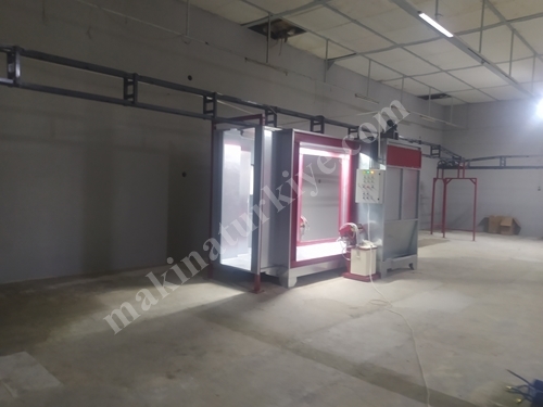 Üstten Paletli Filtreli İkiz Kabin Elektrostatik Toz Boya Kabini