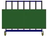 1500 Kg Wheeled Glass Handling Table