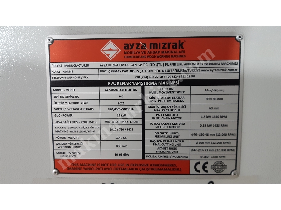Ayza Mızrak Ayzaband 4 Fr Ultra Bantlama 2.El (Ön Freze, Baş-Son, Alt Üst Freze, Kazıma, Polisaj)