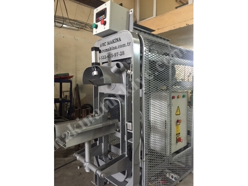Machine de conditionnement et d'emballage à pesée et remplissage turbine de 320-350 tonnes/heure