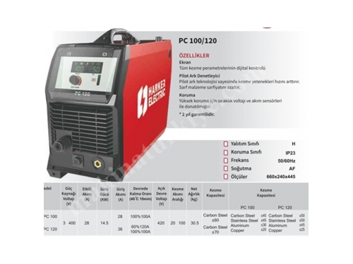 Hanker Pc Cut 120 Lcd Plazma Kaynak Makinası
