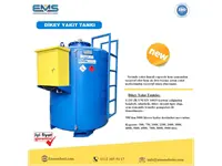 2500 Litre Pompa Donanımlı Yerüstü Dikey Yakıt Tankı