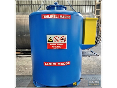 2500 Litre Pompa Donanımlı Yerüstü Dikey Yakıt Tankı - 3