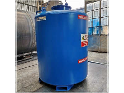 2500 Litre Pompa Donanımlı Yerüstü Dikey Yakıt Tankı - 4