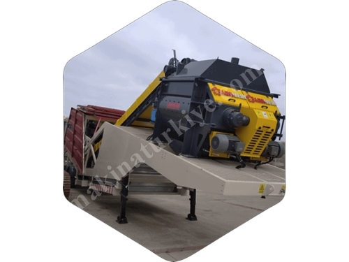 2 m3 / Saat Çift Milli Beton Karıştırıcı Mikser