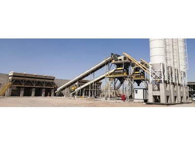 100 m³/h Stationary Concrete Batching Plant - 0