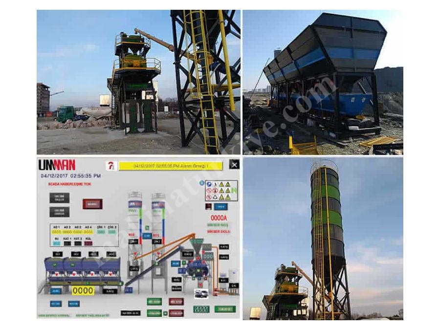 100 m³/h Mobil Beton Karıştırıcı Mikser 