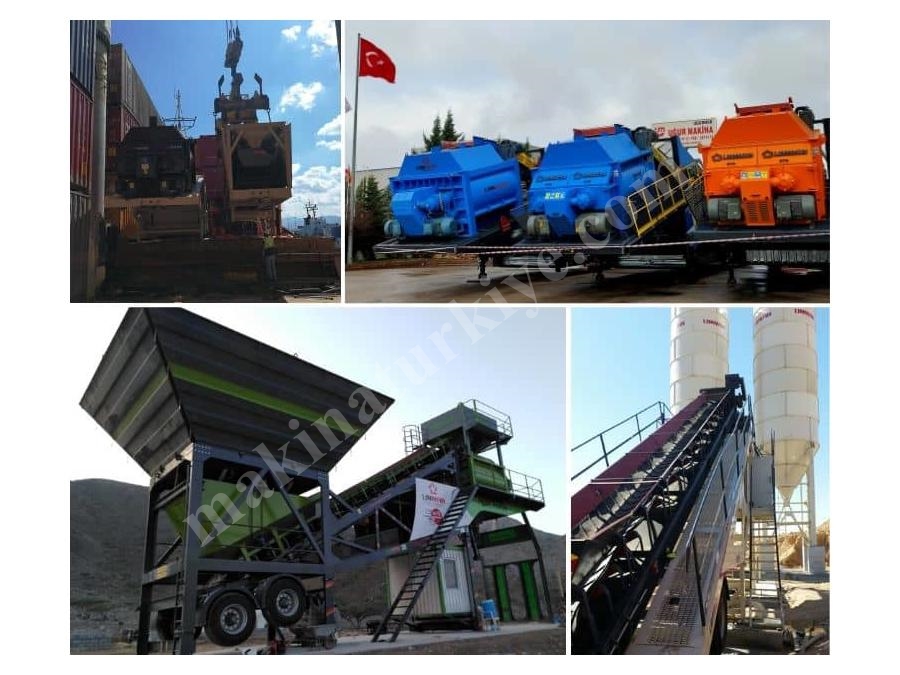120 m³/h Mobil Beton Karıştırıcı Mikser 