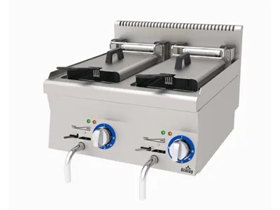 9+9 Liter Electric Industrial Fryer