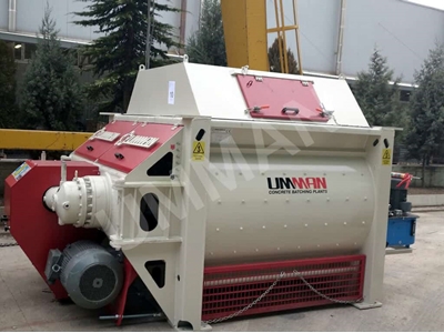 4 m³ Twin Shaft Beton Karıştırıcı Mikser