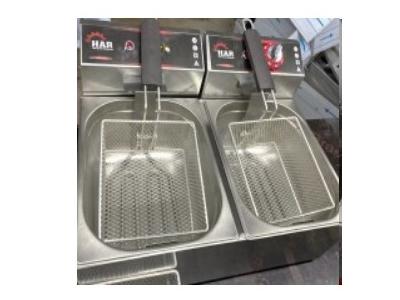 8+8 Litre (16 Lt) Elektrikli Endüstriyel Fritöz - 0