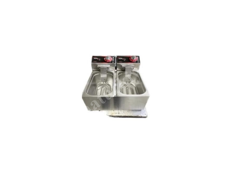 5+5 Litre (10 Lt) Elektrikli Endüstriyel Fritöz