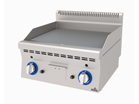 Agı - 660/N Ribbed Gas Flat Plate Grill - 0