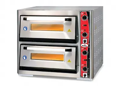 Электрическая печь для пиццы двухярусная 62X62 см