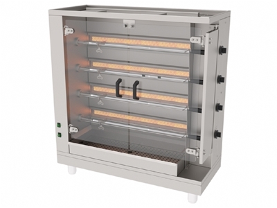 4 Şiş Gazlı Piliç Çevirme Makinası - 0