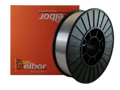 Fil à souder en aluminium Elbor 5556 Almg3 de 1,20 mm pour le soudage sous gaz inerte