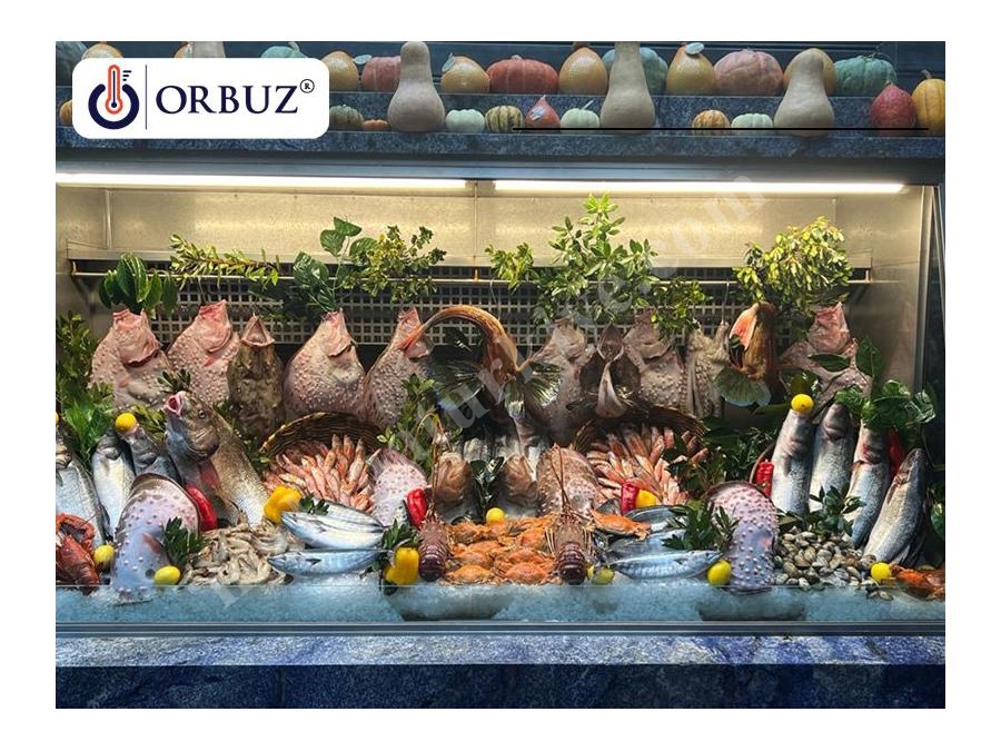 Single-Phase Cooled Mackerel Fish Display Cabinet