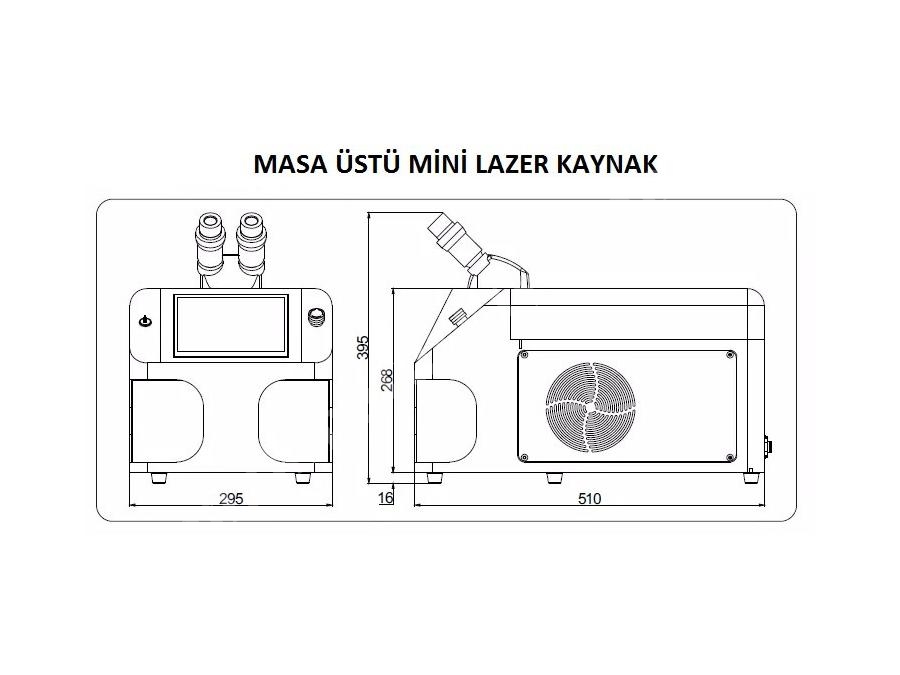 100 W Kuyumcu Lazer Kaynak Makinesi