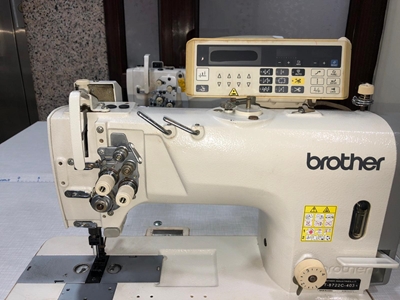 Small Shuttle Double Needle Sewing Machine with Thread Cutter - 5